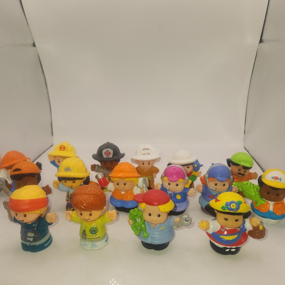 Fisher price little people lot of 16 occupation related figures - diverse.